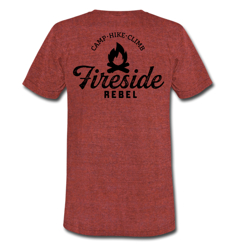 Unisex Tri-Blend T-Shirt - heather cranberry