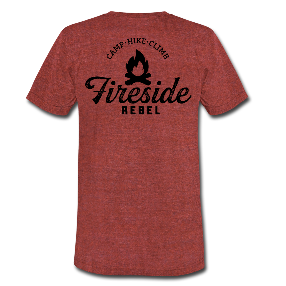 Unisex Tri-Blend T-Shirt - heather cranberry