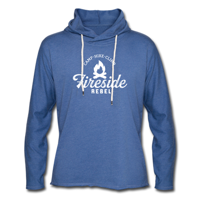 Unisex Lightweight Terry Hoodie - heather Blue