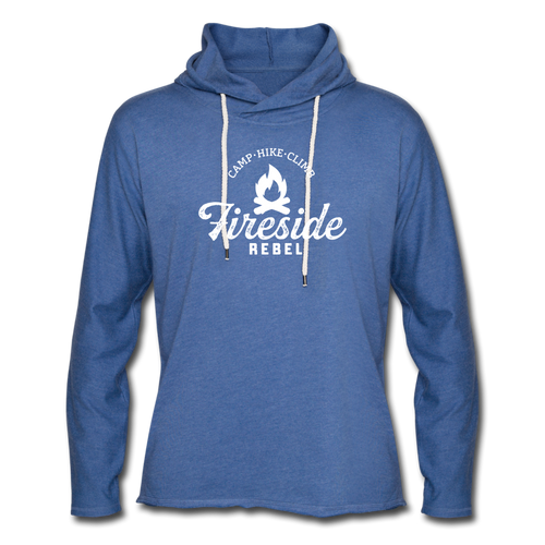 Unisex Lightweight Terry Hoodie - heather Blue