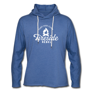 Unisex Lightweight Terry Hoodie - heather Blue