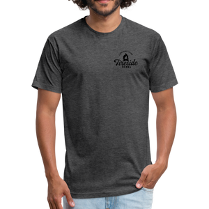 Fitted Cotton/Poly T-Shirt by Next Level - heather black