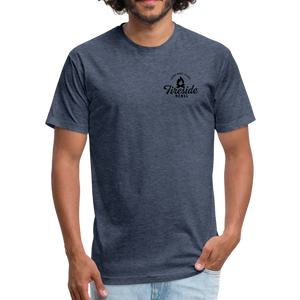 Fitted Cotton/Poly T-Shirt by Next Level - heather navy