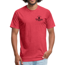 Load image into Gallery viewer, Fitted Cotton/Poly T-Shirt by Next Level - heather red
