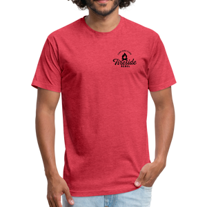 Fitted Cotton/Poly T-Shirt by Next Level - heather red