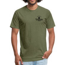 Load image into Gallery viewer, Fitted Cotton/Poly T-Shirt by Next Level - heather military green
