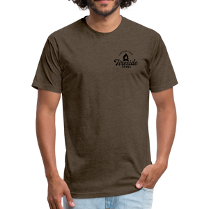 Fitted Cotton/Poly T-Shirt by Next Level - heather espresso