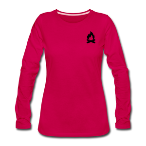 Women's Premium Long Sleeve T-Shirt - dark pink