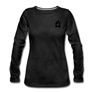 Women's Premium Long Sleeve T-Shirt - charcoal gray