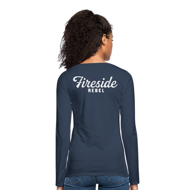 Women's Premium Long Sleeve T-Shirt - navy