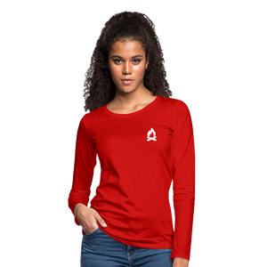 Women's Premium Long Sleeve T-Shirt - red