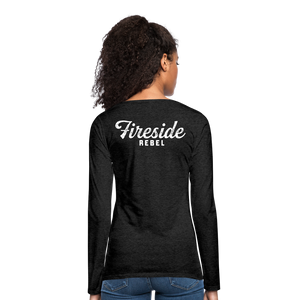 Women's Premium Long Sleeve T-Shirt - charcoal gray