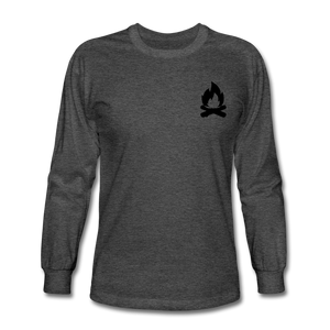 Men's Long Sleeve T-Shirt - heather black