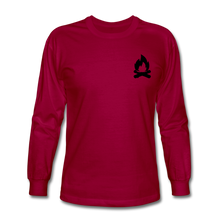 Load image into Gallery viewer, Men&#39;s Long Sleeve T-Shirt - dark red
