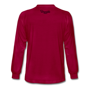 Men's Long Sleeve T-Shirt - dark red